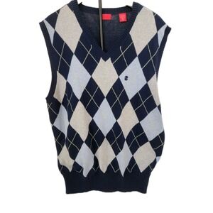 IZOD Argyle Sweater Vest‎ Golf Sleeveless Preppy Academia Mens X-Large